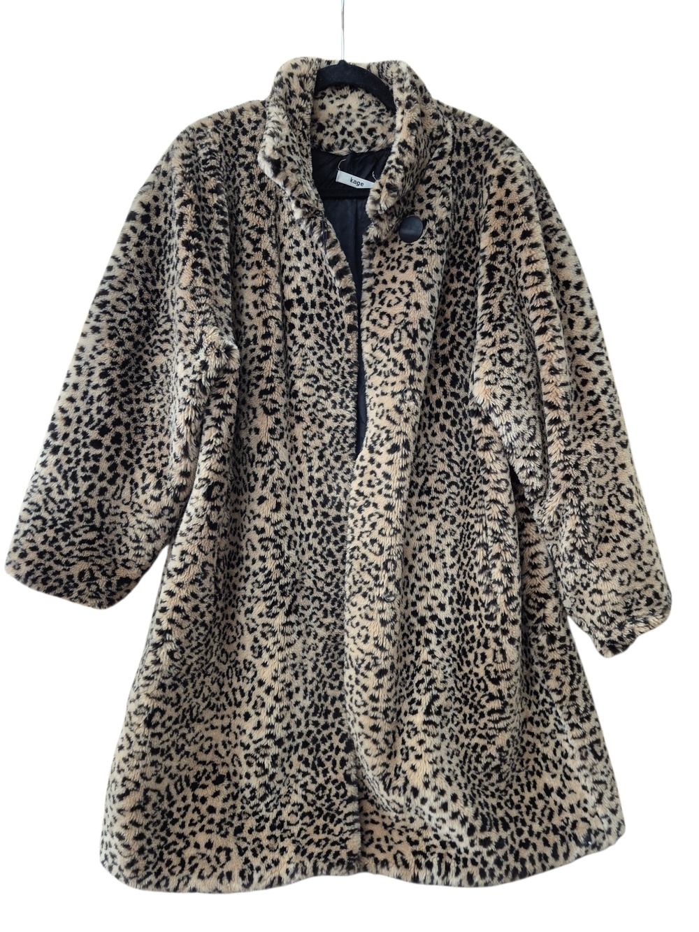 💕 Kage Faux Fur Leopard Pea Coat💕